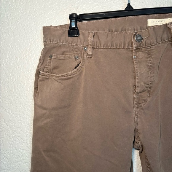 All Saints Carter Men's Brown Casual Pants - Picture 3 of 9
